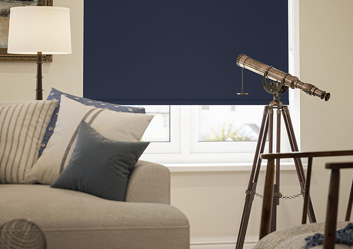 Florenza (Blackout), Midnight Blue - Twist&Fit Roller Blind - Image 5
